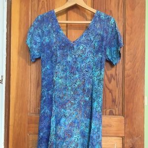Flowy Floral Batik Dress from Mexicali Blues